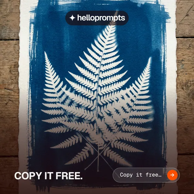 Instagram post for HelloPrompts: "Copy it free." Agentic glass style, image led layout, dark palette in black, grey, blue.