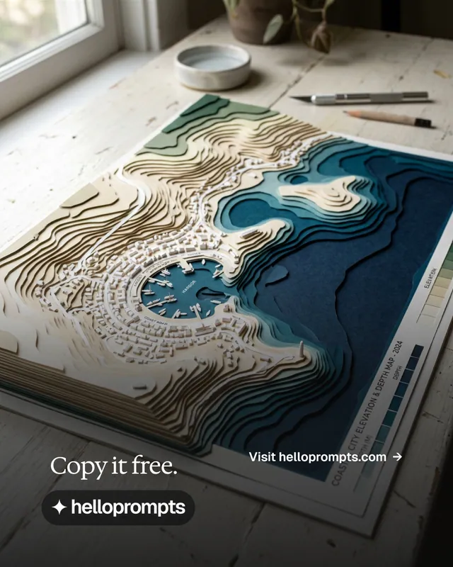 Instagram portrait post for HelloPrompts: "Copy it free." Editorial style, image led layout, dark palette in black, grey, white.