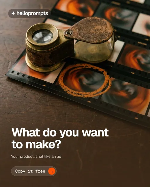 Video for HelloPrompts: "What do you want to make?". Doc motion loop, 6.0 s, dark palette.