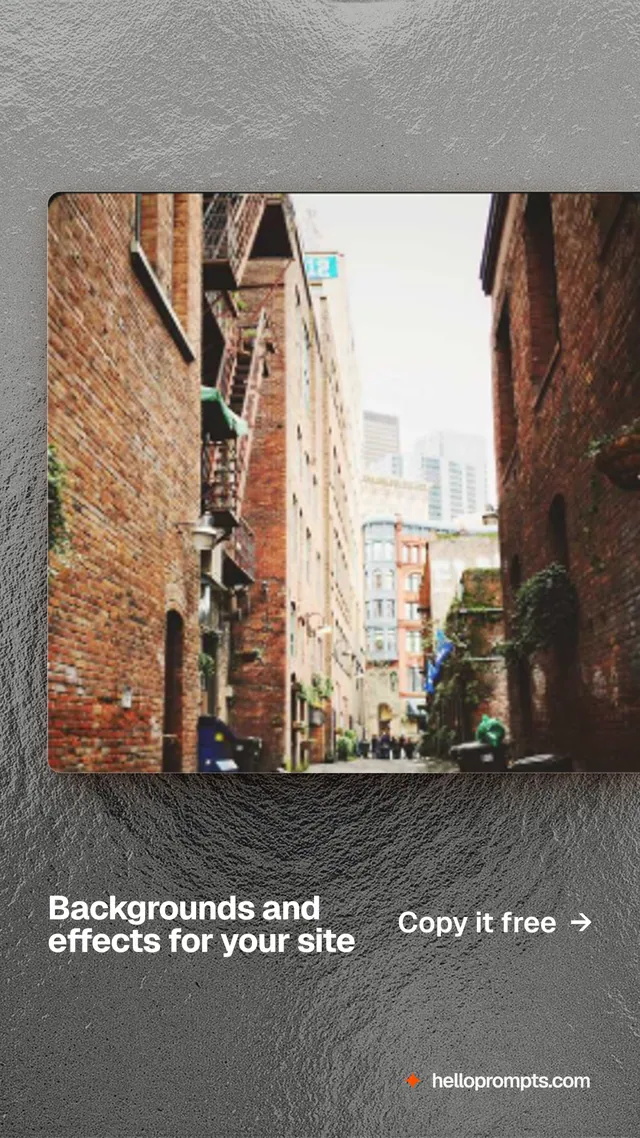 Instagram story for HelloPrompts: "Backgrounds and effects for your site". Swiss style, image led layout, light palette in grey, black, orange.
