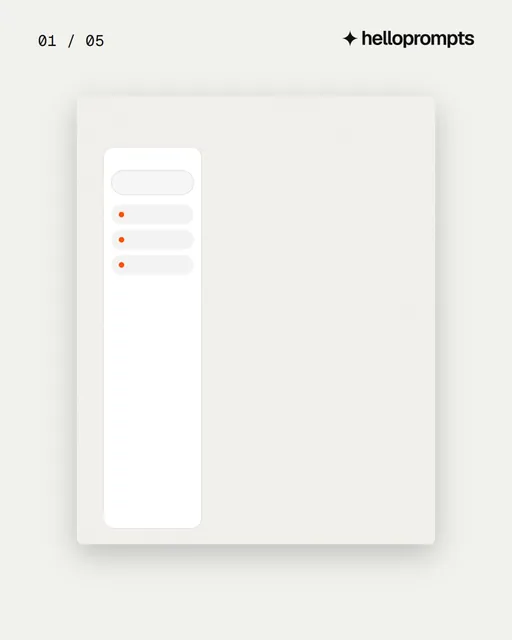 Video for HelloPrompts. Ad flipbook, 7.5 s, light palette.