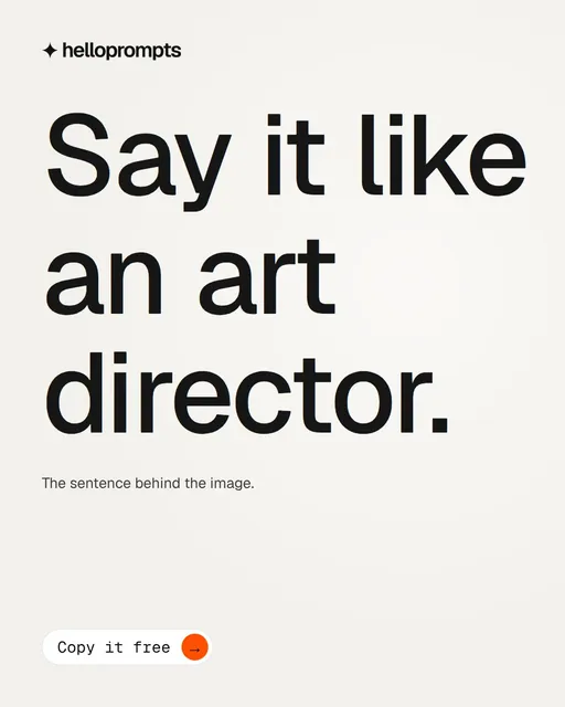 Video for HelloPrompts: "Say it like an art director.". Doc motion loop, 6.0 s, light palette.