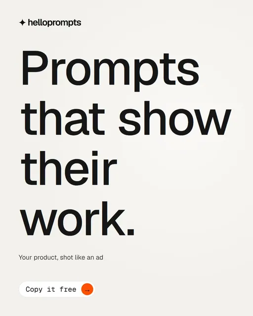 Video for HelloPrompts: "Prompts that show their work.". Doc motion loop, 6.0 s, light palette.
