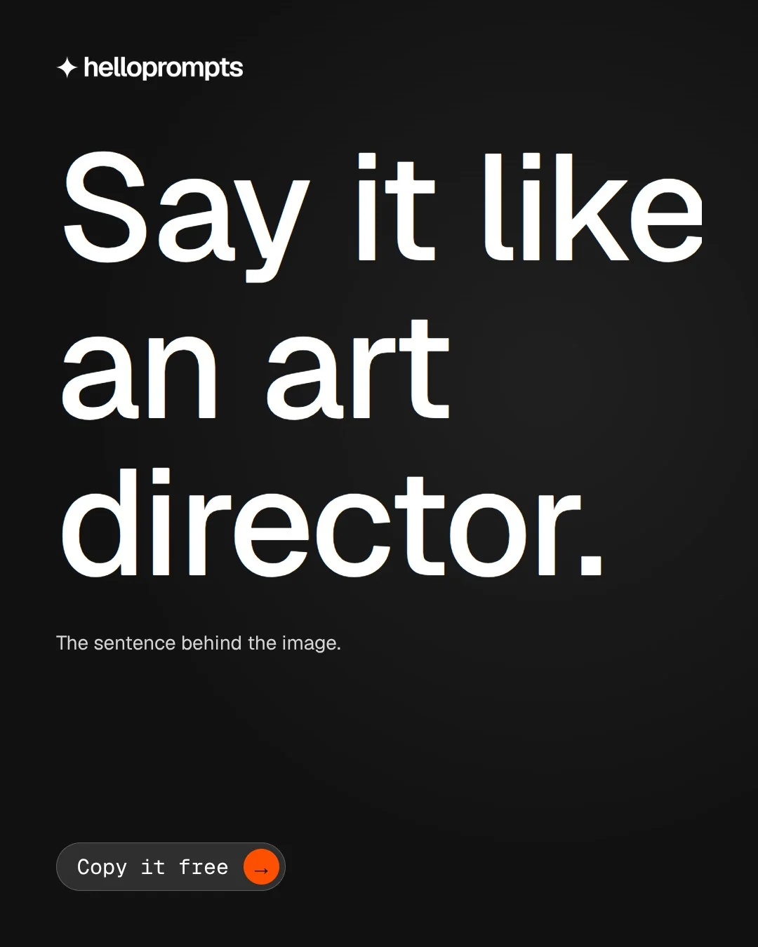 Video for HelloPrompts: "Say it like an art director.". Doc motion loop, 7.0 s, dark palette.