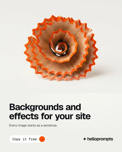Video for HelloPrompts: "Backgrounds and effects for your site". Doc motion loop, 7.0 s, light palette.