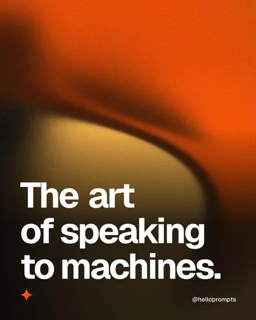 Video for HelloPrompts: "The art of speaking to machines.". Shader loop, 6.0 s, dark palette.