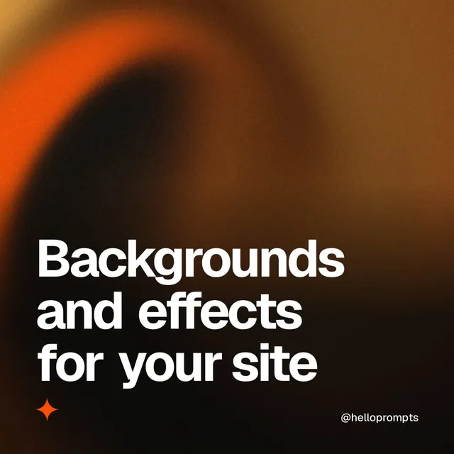 Video for HelloPrompts: "Backgrounds and effects for your site". Shader loop, 6.0 s, dark palette.