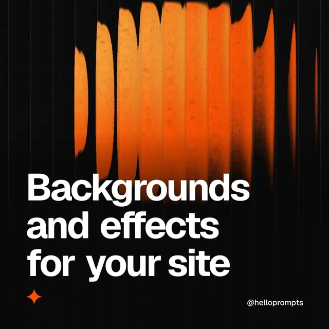 Video for HelloPrompts: "Backgrounds and effects for your site". Shader loop, 6.0 s, dark palette.