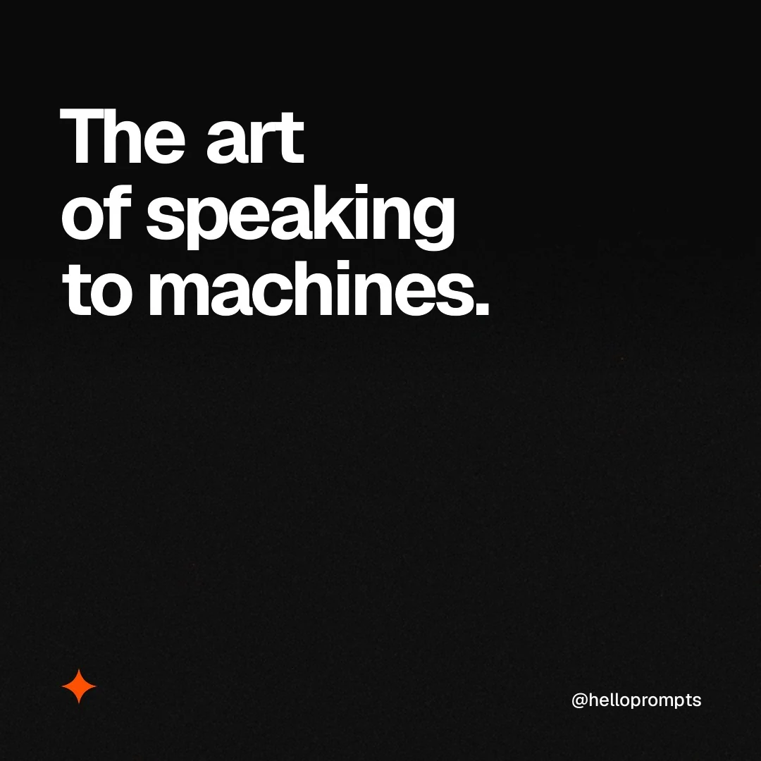 Video for HelloPrompts: "The art of speaking to machines.". Shader loop, 6.0 s, dark palette.