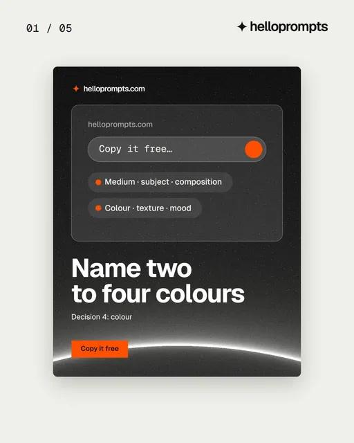 Video for HelloPrompts. Ad flipbook, 7.5 s, light palette.