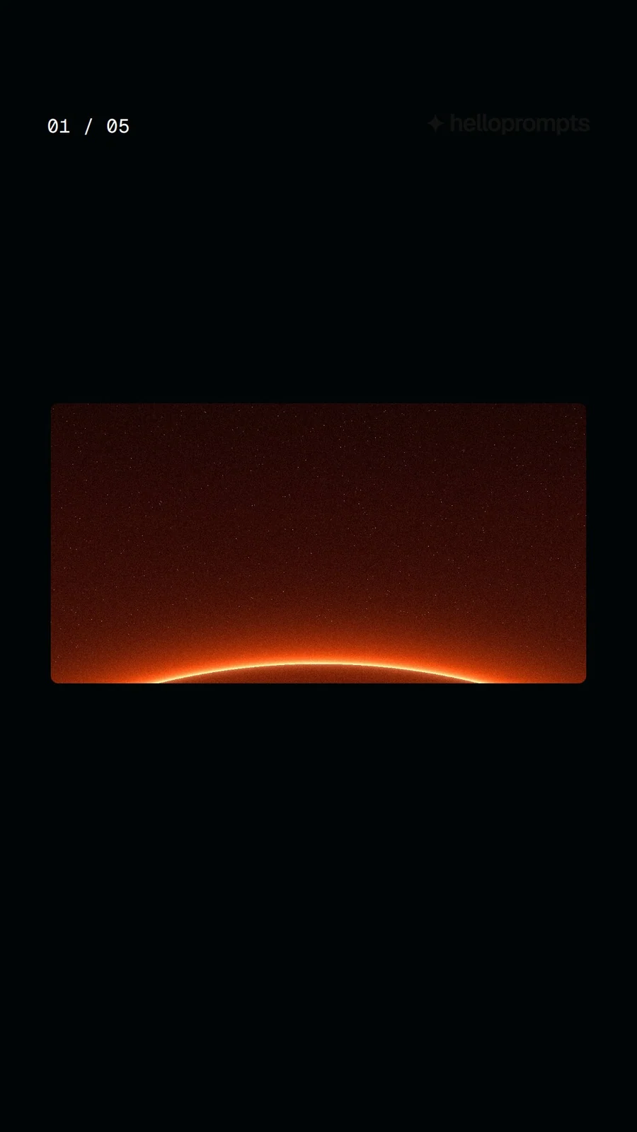 Video for HelloPrompts. Ad flipbook, 7.5 s, dark palette.