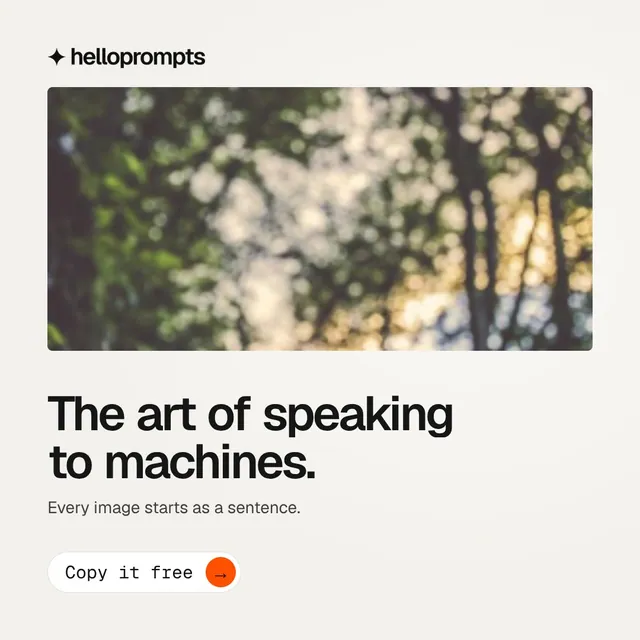 Video for HelloPrompts: "The art of speaking to machines.". Doc motion loop, 8.0 s, light palette.