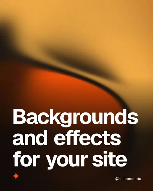 Video for HelloPrompts: "Backgrounds and effects for your site". Shader loop, 6.0 s, dark palette.