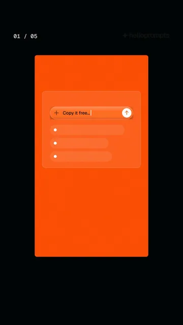 Video for HelloPrompts. Ad flipbook, 7.5 s, dark palette.