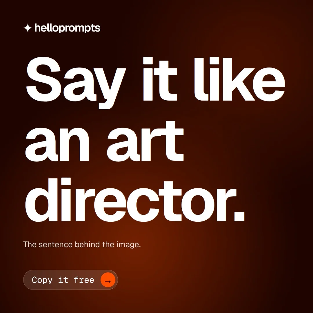 Video for HelloPrompts: "Say it like an art director.". Doc motion loop, 8.0 s, dark palette.