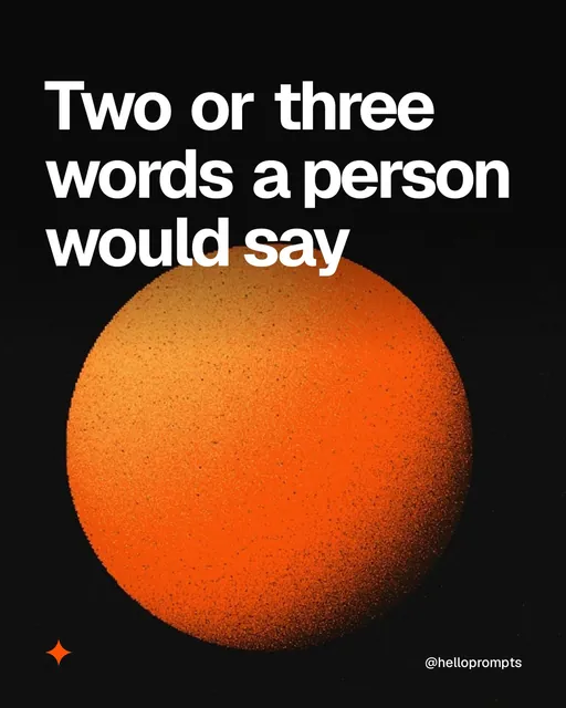 Video for HelloPrompts: "Two or three words a person would say". Shader loop, 6.0 s, dark palette.