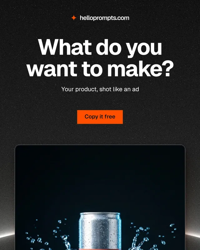 Instagram portrait post for HelloPrompts: "What do you want to make?" Swiss style, centred layout, dark palette in black, grey.