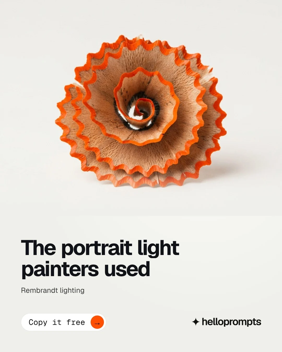 Video for HelloPrompts: "The portrait light painters used". Doc motion loop, 7.0 s, light palette.