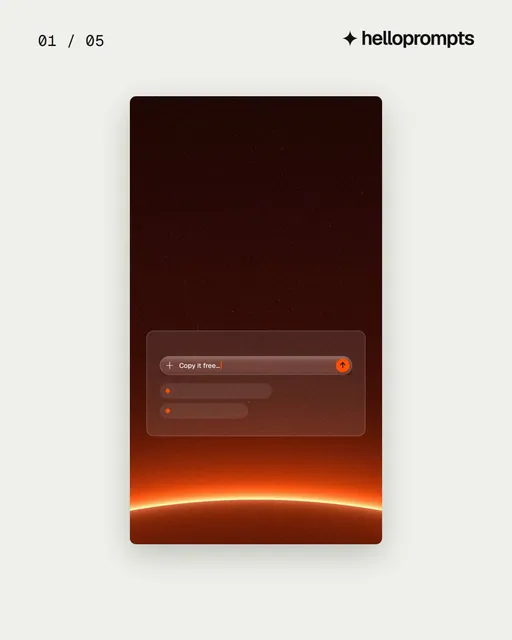 Video for HelloPrompts. Ad flipbook, 7.5 s, light palette.