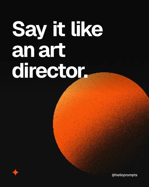 Video for HelloPrompts: "Say it like an art director.". Shader loop, 6.0 s, dark palette.