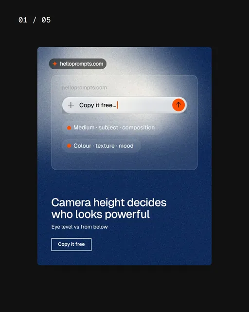 Video for HelloPrompts. Ad flipbook, 7.5 s, dark palette.