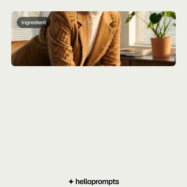 Video for HelloPrompts: "New drop every Monday". Before after wipe, 6.0 s, light palette.