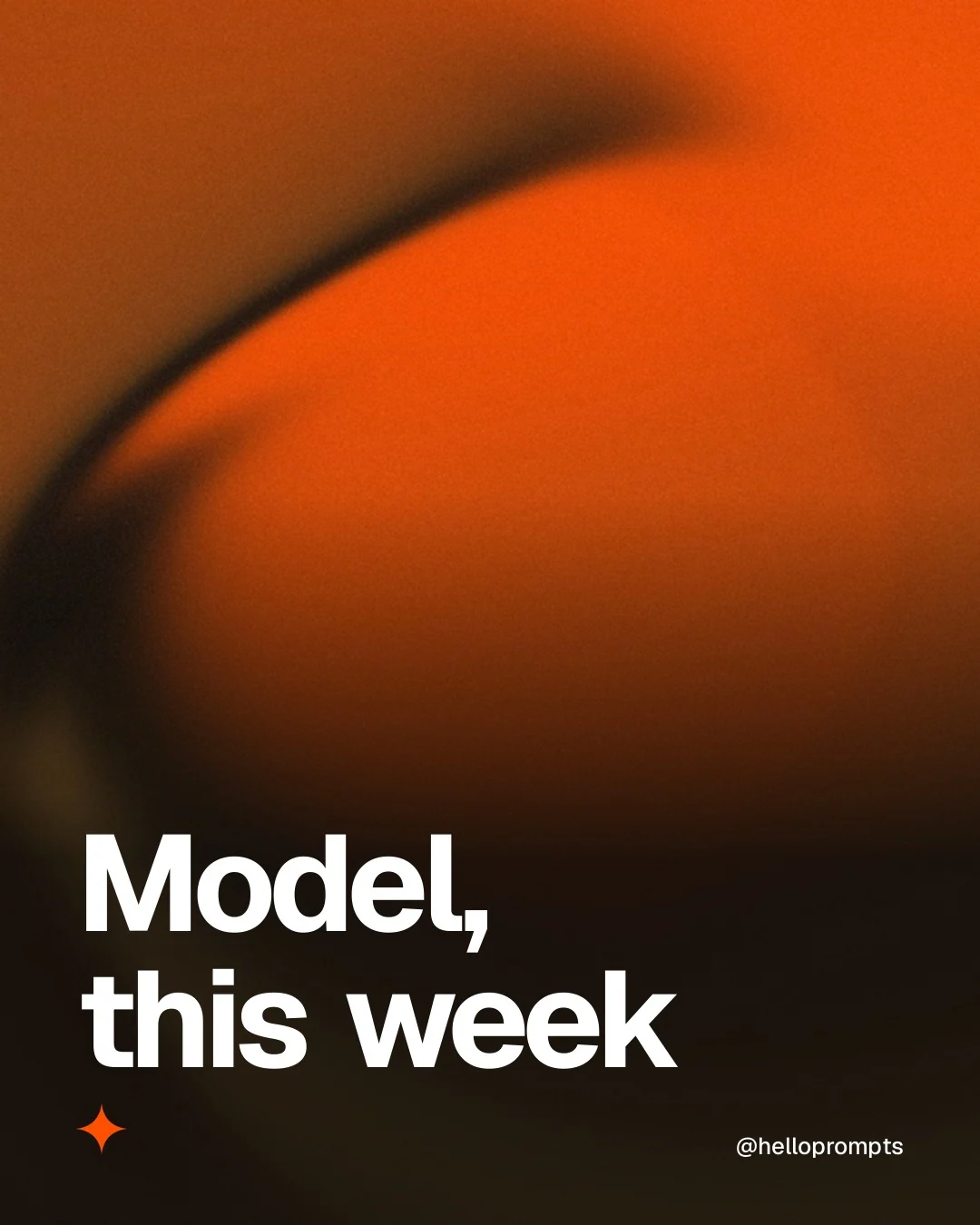 Video for HelloPrompts: "Model, this week". Shader loop, 6.0 s, dark palette.