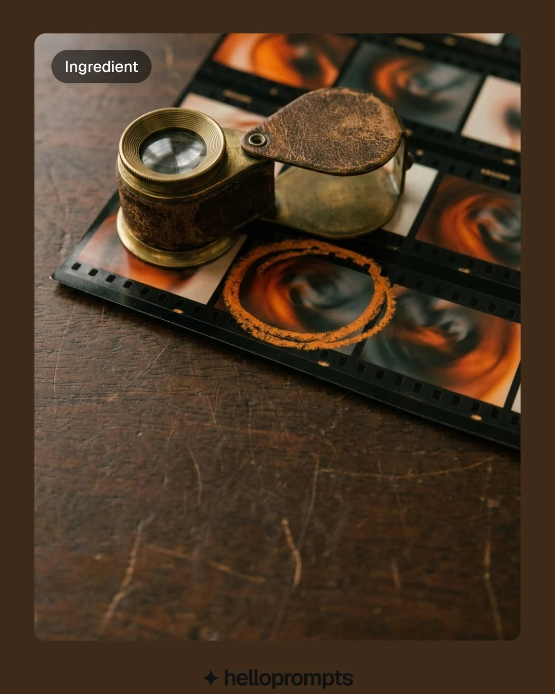 Video for HelloPrompts: "Food prompts that don't look like plastic". Before after wipe, 6.0 s, dark palette.